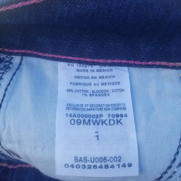 Wrangler Western Denim Jean  Short Skirt Size 1 - Picture 8 of 8